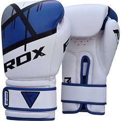 Foto van Rdx sports bokshandschoenen bgr-f7 - blauw 8oz - leer