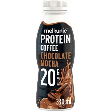 Foto van Melkunie protein coffee chocolate mocha flavoured 330ml bij jumbo