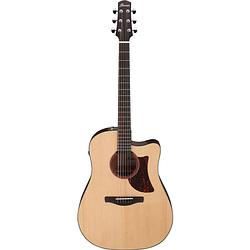 Foto van Ibanez advanced acoustic aad170ce natural low gloss elektrisch-akoestische westerngitaar