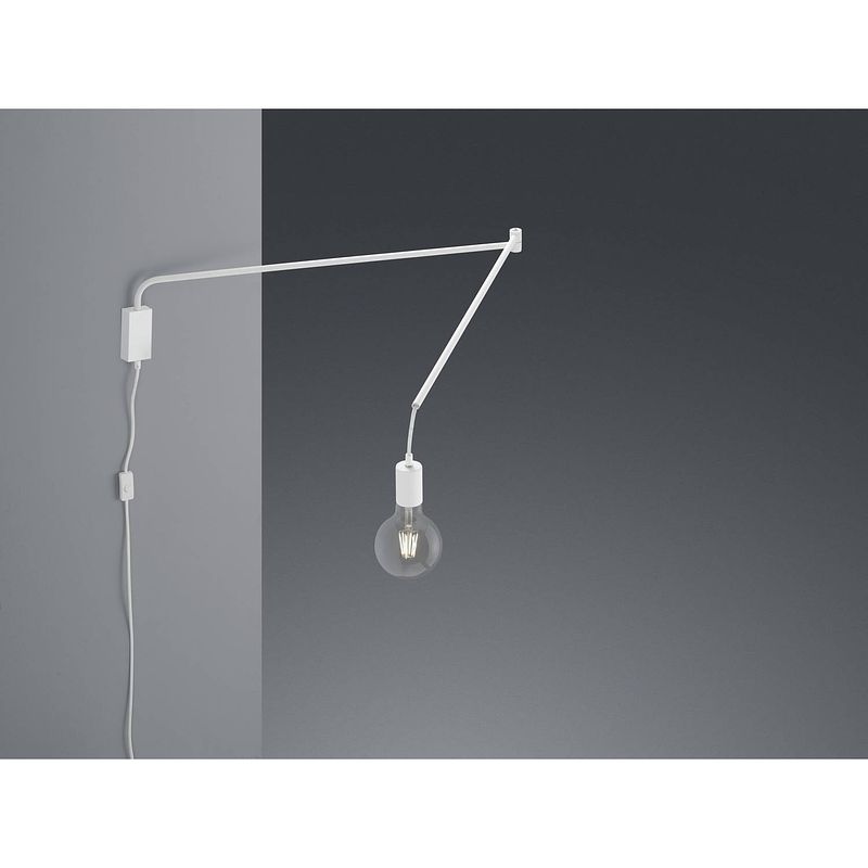 Foto van Moderne wandlamp line - metaal - wit