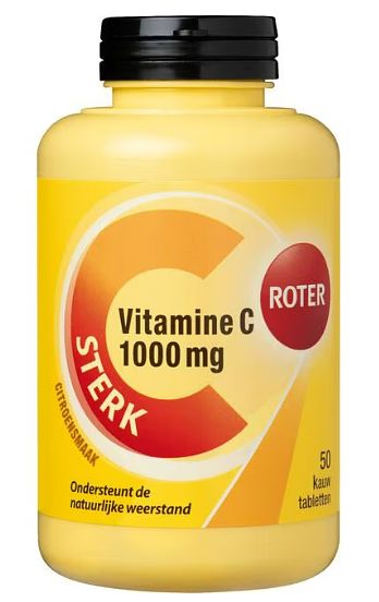 Foto van Roter vitamine c forte kauwtabletten, 50 stuks bij jumbo