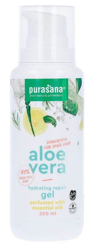 Foto van Purasana aloë vera gel essential oils