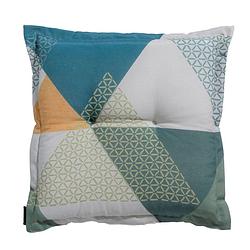 Foto van Madison zitkussen - hocker - triangle green- 50x50 - groen