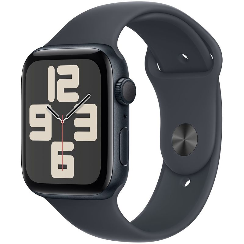 Foto van Apple watch se gps 44mm aluminium case met sport band - s/m smartwatch