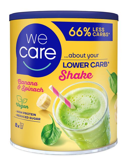 Foto van Wecare lower carb shake banaan & spinazie