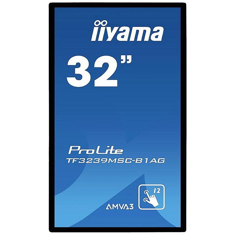 Foto van Iiyama prolite tf3239msc-b1ag led-monitor 81.3 cm (32 inch) energielabel g (a - g) 1920 x 1080 pixel full hd 8 ms vga, displayport, hdmi, audio-line-in,