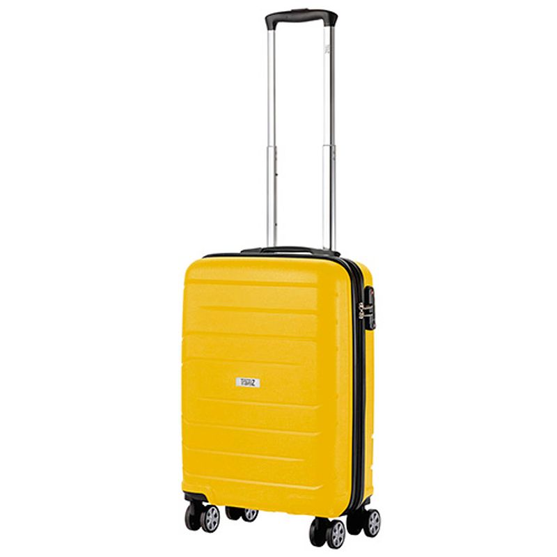 Foto van Travelz big bars handbagagekoffer 55cm handbagage tsa geel