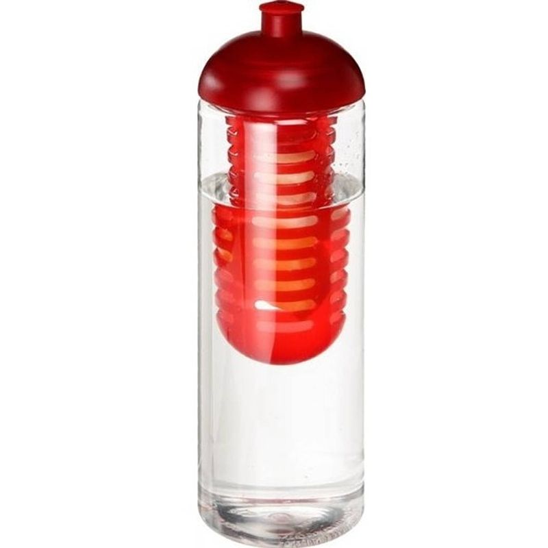 Foto van Rode drinkfles/waterfles met fruit infuser 850 ml - drinkflessen