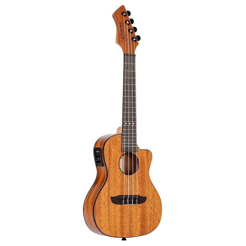 Foto van Ortega ruhz-ce-mm horizon series concert ukulele natural elektrisch-akoestische concert ukelele