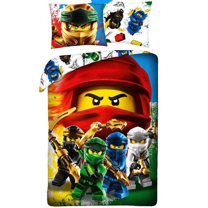 Foto van Lego dekbedovertrek ninjago - eenpersoons - 140 x 200 cm - katoen