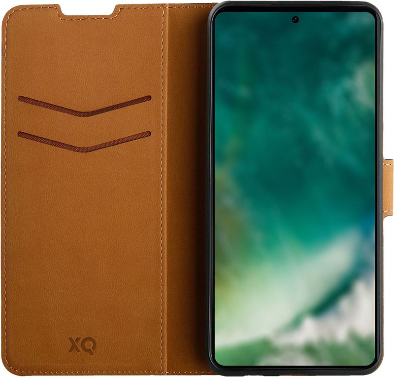 Foto van Xqisit wallet case samsung galaxy a52 / a52s book case zwart