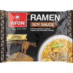 Foto van Vifon ramen soy sauce flavour instant noodle soup with wakame (mild) 80g bij jumbo