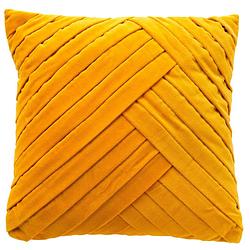 Foto van Dutch decor gidi - kussenhoes velvet golden glow 45x45 cm - geel - geel