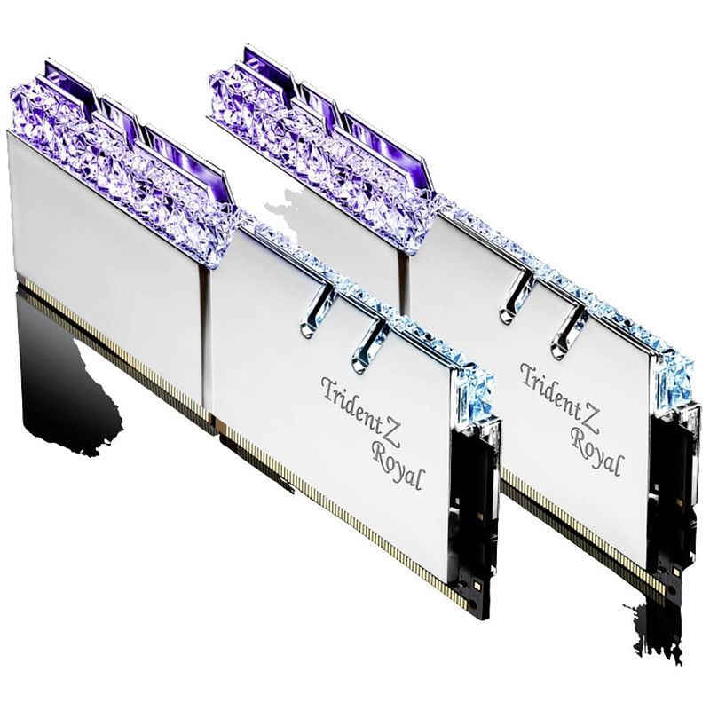 Foto van G.skill f4-3600c19d-32gtrs werkgeheugen voor desktop ddr4 32 gb 2 x 16 gb 3600 mhz 288-pins dimm f4-3600c19d-32gtrs