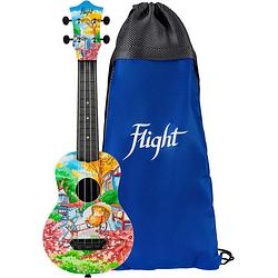 Foto van Flight ultra travel series uts-42 fat cat kunststof sopraan ukelele met hoes