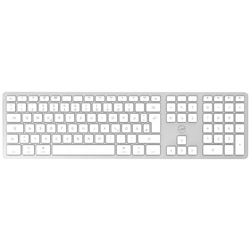 Foto van Mobility lab ml311869 toetsenbord bluetooth qwertz, duits, macintosh zilver multipair-functie