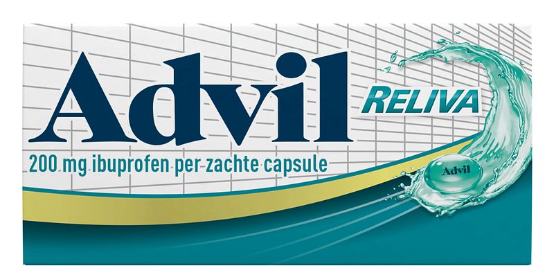 Foto van Advil reliva liquid-caps 200 mg voor pijn en koorts