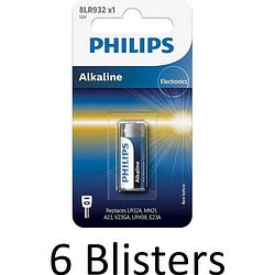 Foto van 6 stuks (6 blisters a 1 st) philips lr3/b minicells alkaline batterij