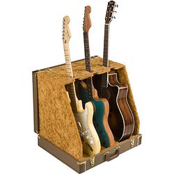 Foto van Fender classic series case stand 3 brown statief voor drie gitaren / basgitaren