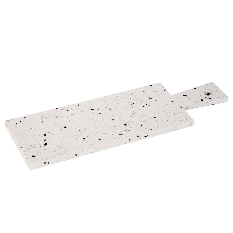 Foto van Cosy & trendy serveerplank terrazzo wit 39 x 13 cm