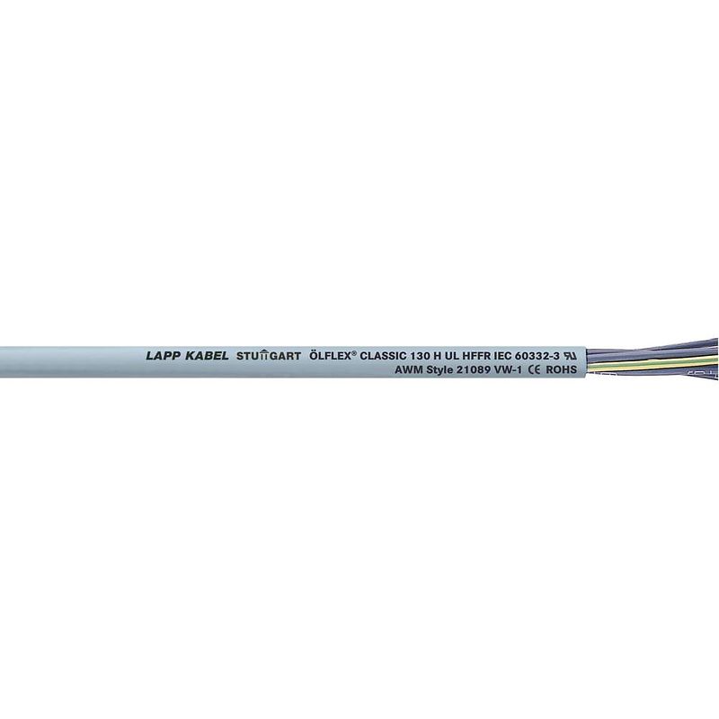 Foto van Lapp ölflex® classic 130 h stuurstroomkabel 2 x 0.75 mm² grijs 1123032-1000 1000 m