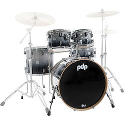 Foto van Pdp drums pd806028001 concept maple silver to black sparkle 5d. shellset