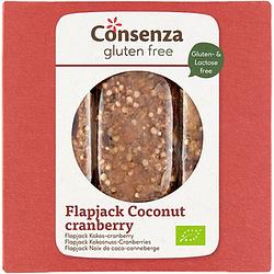 Foto van Consenza flapjack coconut cranberry