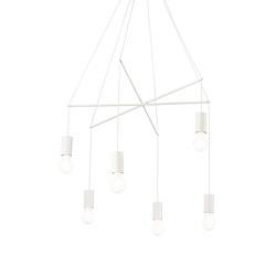 Foto van Ideal lux - pop - hanglamp - metaal - e27 - wit