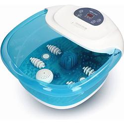Foto van Qumax elektrisch verwarmd voetenbad met massage rollers - voetmassage met vibratie en bubbels - incl lcd scherm - tot 48