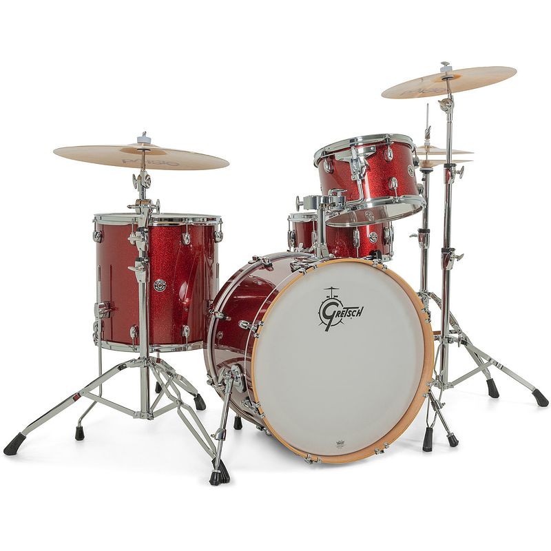 Foto van Gretsch drums ct1-r424-pb catalina club piano black 4d. shellset (incl. snaredrum)