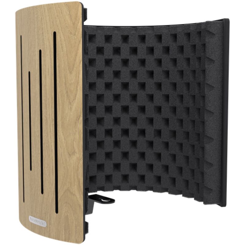 Foto van Vicoustic flexi screen ultra mkii natural oak microfoon reflectiefilter