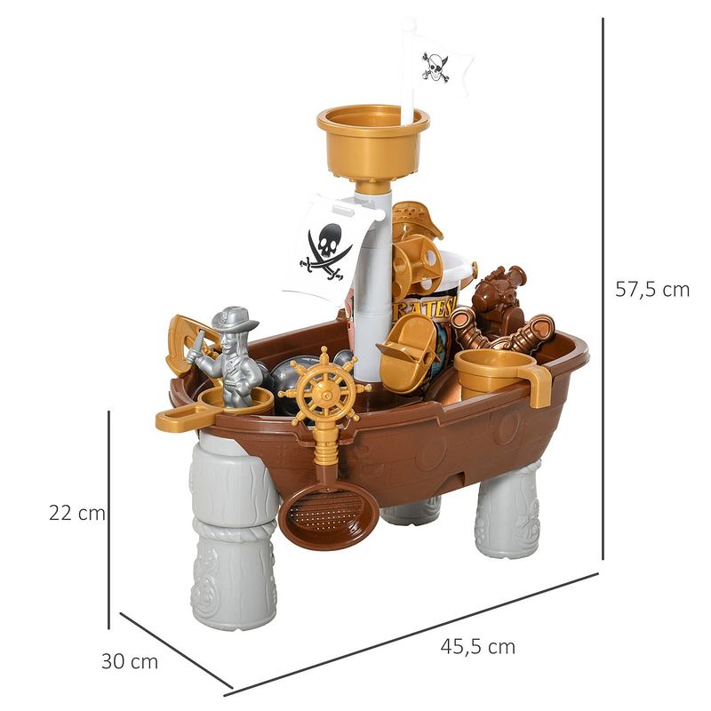 Foto van Piraten - zandbak - zandbak tafel - zandbak speelgoed - zand - watertafel - zandtafel