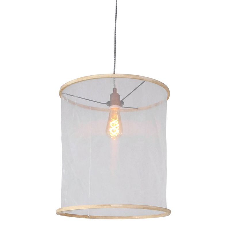 Foto van Trendy hanglamp - mexlite - - trendy - e27 - l: 44cm - voor binnen - woonkamer - eetkamer -