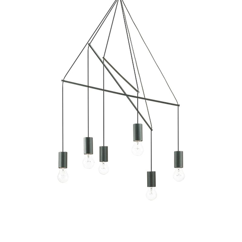 Foto van Ideal lux - pop - hanglamp - metaal - e27 - zwart