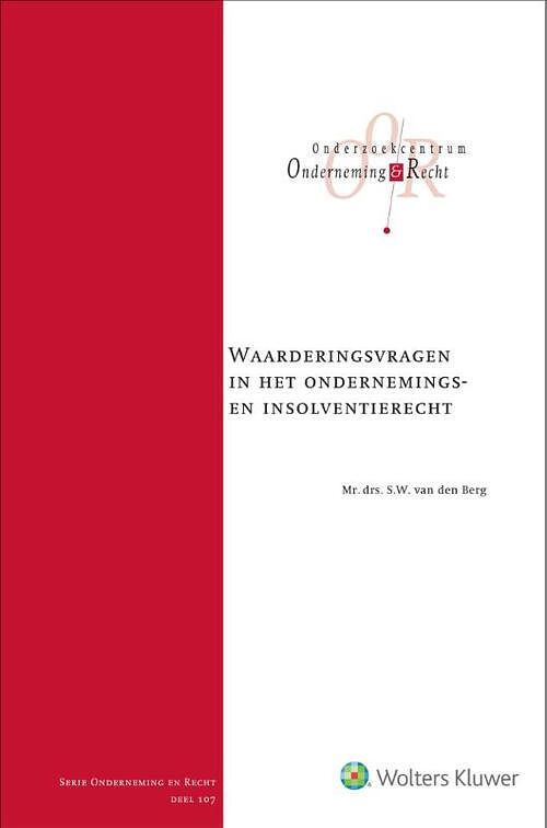 Foto van Waarderingsvragen in het ondernemings- en insolventierecht - paperback (9789013152050)