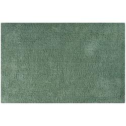Foto van Msv badkamerkleedje/badmat voor de vloer - groen - 45 x 70 cm - badmatjes