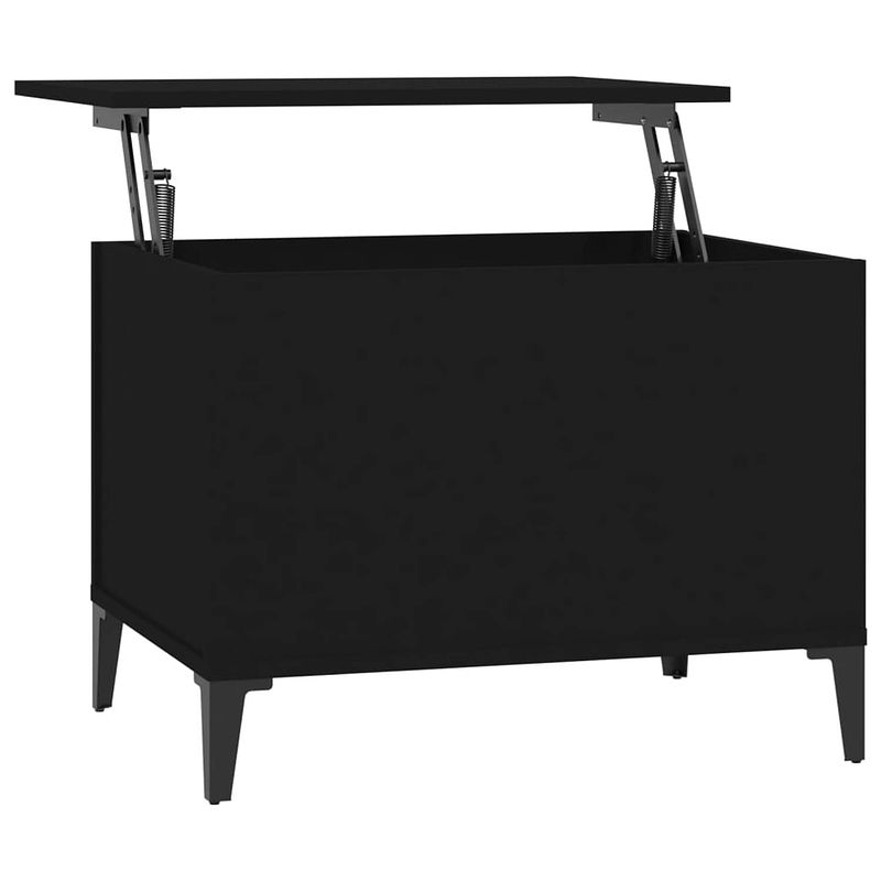 Foto van The living store salontafel - lift-top - zwart - 60x44.5x45 cm