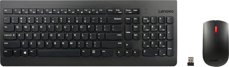 Foto van Lenovo 510 wireless combo keyboard & mouse -us english 103p- black