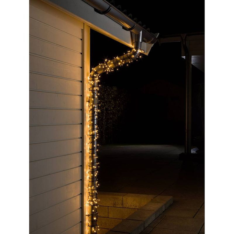 Foto van Konstsmide 3614-800 micro-lichtketting buiten energielabel: g (a - g) werkt op het lichtnet led amber verlichte lengte: 13.4 m