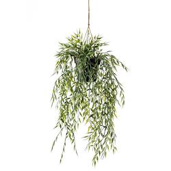 Foto van Emerald kunstplant hangend in pot bamboe 50 cm