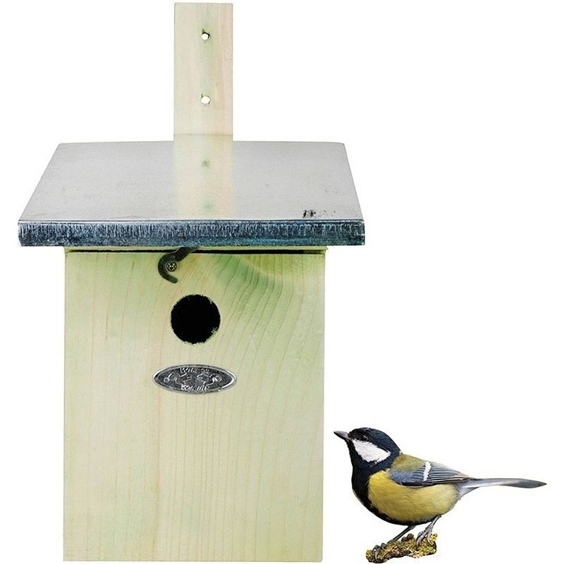 Foto van Houten vogelhuisje/nestkastje koolmees 33 cm - vogelhuisjes