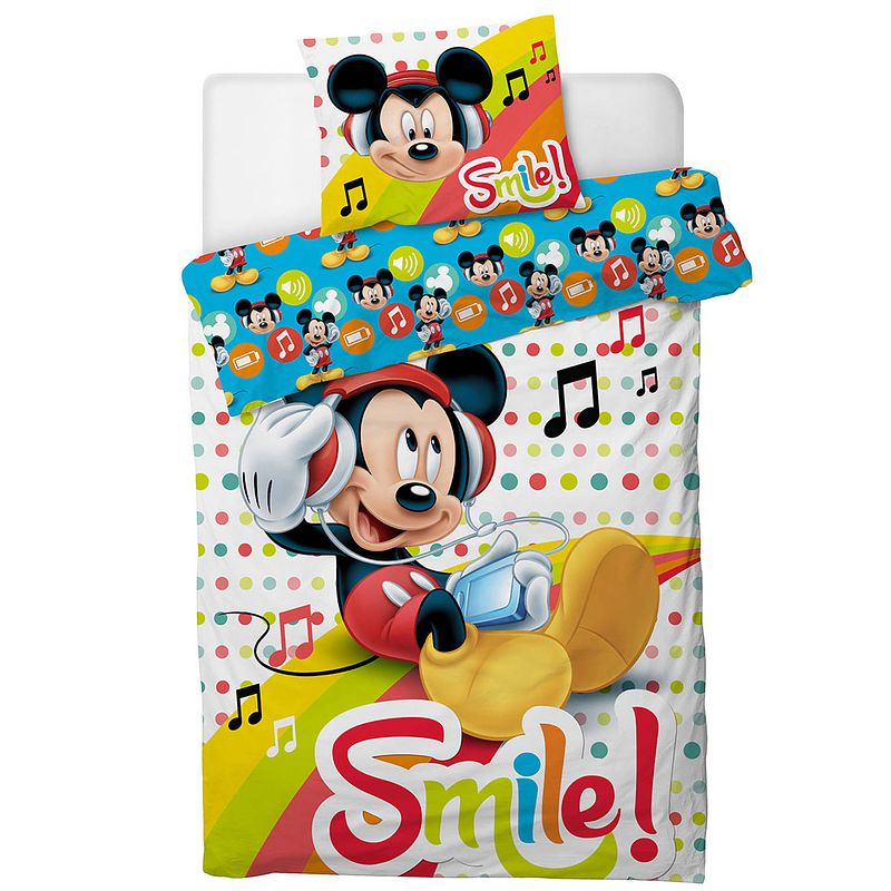 Foto van Disney mickey mouse dekbedovertrek - eenpersoons - 140 x 200 cm - polyester