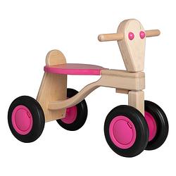 Foto van Van dijk toys houten loopfiets roze - berken