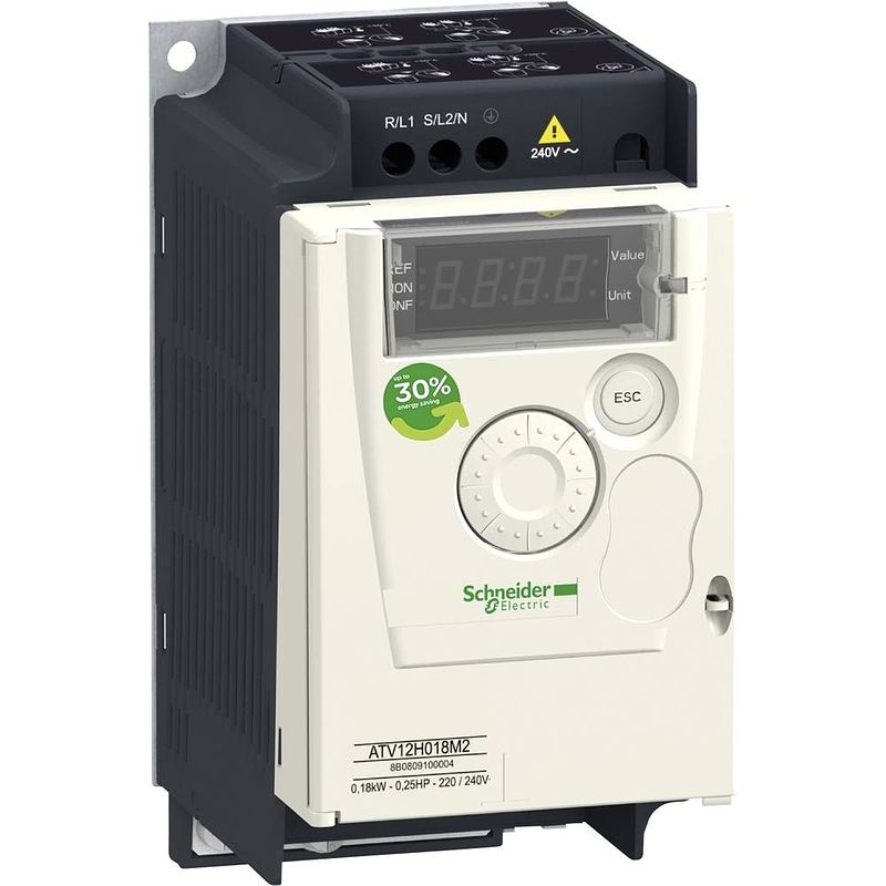 Foto van Schneider electric frequentieregelaar atv12p055m2 0.55 kw 1-fasig 200 v, 240 v