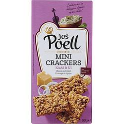 Foto van Jos poell mini crackers kaas & ui 90g bij jumbo