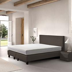 Foto van 2-persoons boxspring cloud chill - antraciet 180x200 cm - pocketvering - inclusief topper - dekbed-discounter.nl