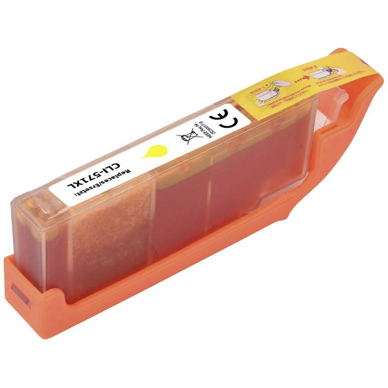 Foto van Renkforce inktcartridge vervangt canon cli-571xly (0334c001) compatibel geel rf-5718872