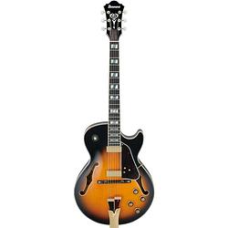 Foto van Ibanez gb10se george benson signature brown sunburst met koffer