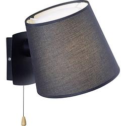 Foto van Paul neuhaus miriam 9539-18 wandlamp e27 60 w led zwart