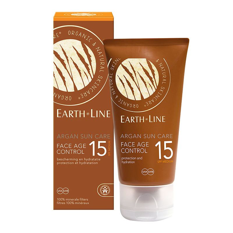 Foto van Earth line argan sun care face age control factor 15